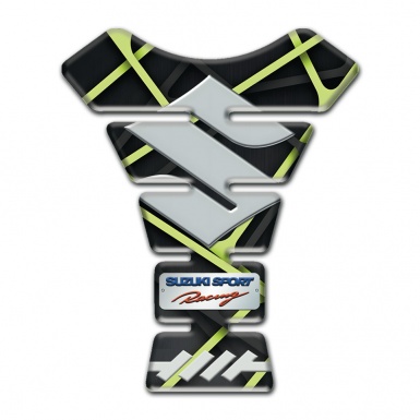 Suzuki Tank Protector Fres Green Stripes Decoration Model 