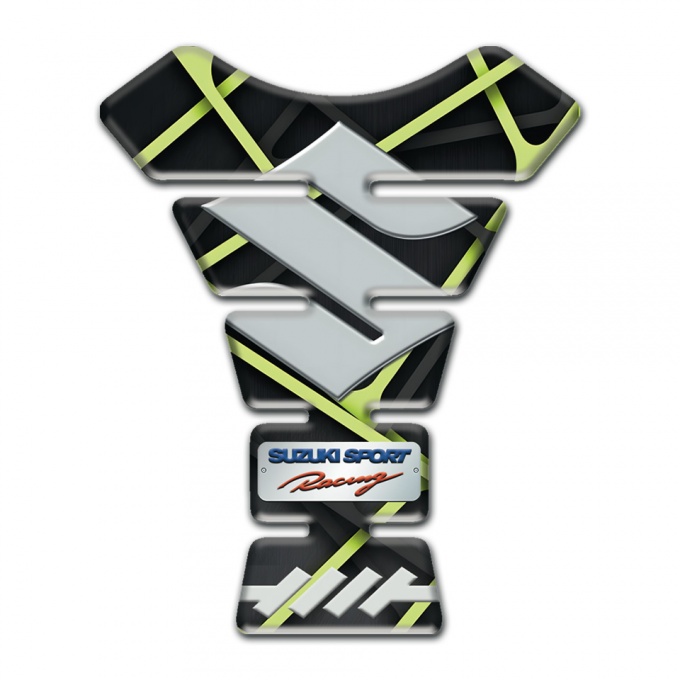 Suzuki Tank Protector Fres Green Stripes Decoration Model 