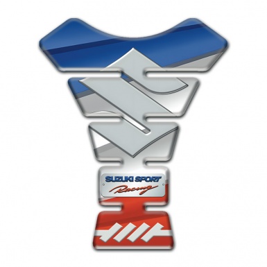 Suzuki Tank Guard Pads Colorful Base Big Gray Logo 