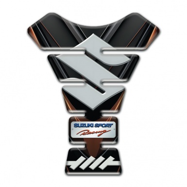 Suzuki Tank Protector Black Brown Base Sport Racing Edition 