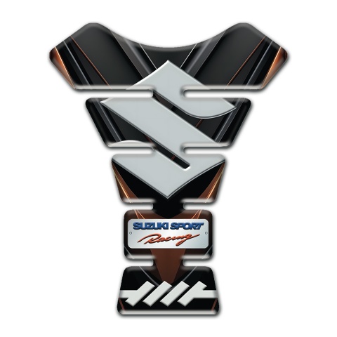 Suzuki Tank Protector Black Brown Base Sport Racing Edition 