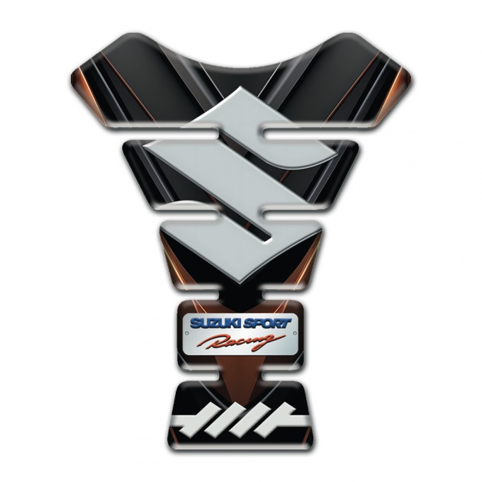 Suzuki Tank Protector Black Brown Base Sport Racing Edition 