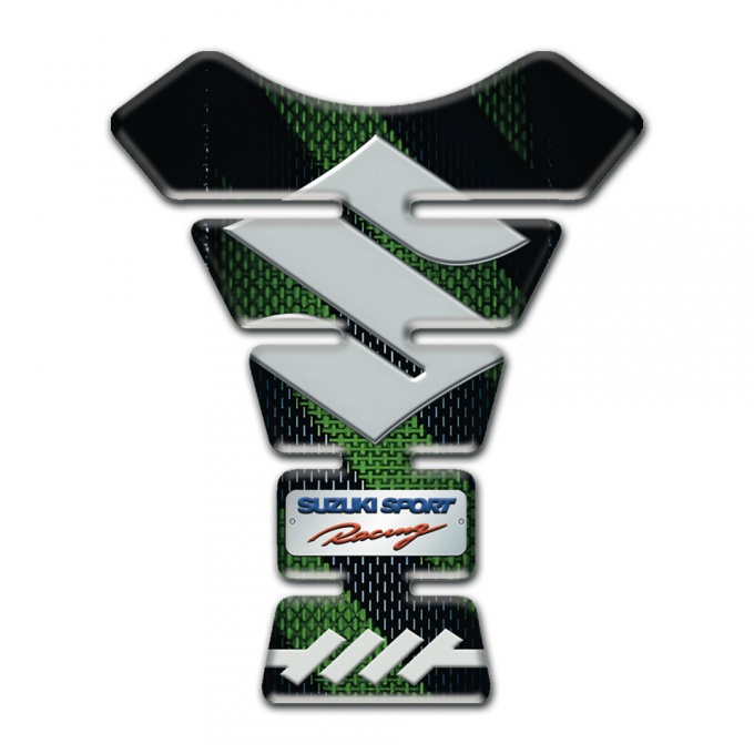 Suzuki Tank Pad Protector Black Green edition 