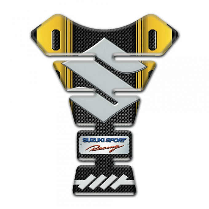 Suzuki Tank Guard Pads Back Yellow Edition 