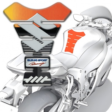 Suzuki Tank Pad Protector Fresh Design Sport Racing Style 