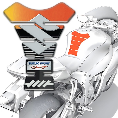 Suzuki Tank Pad Protector Fresh Design Sport Racing Style 