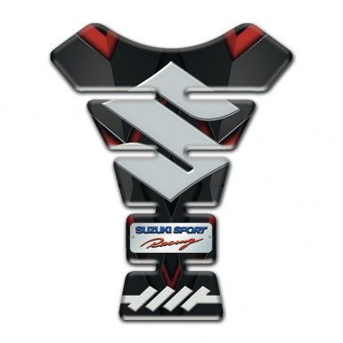 Suzuki Tank Pad Protector Sport Racing Edition with Big Gray Logo 