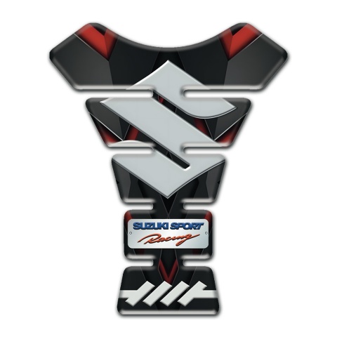Suzuki Tank Pad Protector Sport Racing Edition with Big Gray Logo 