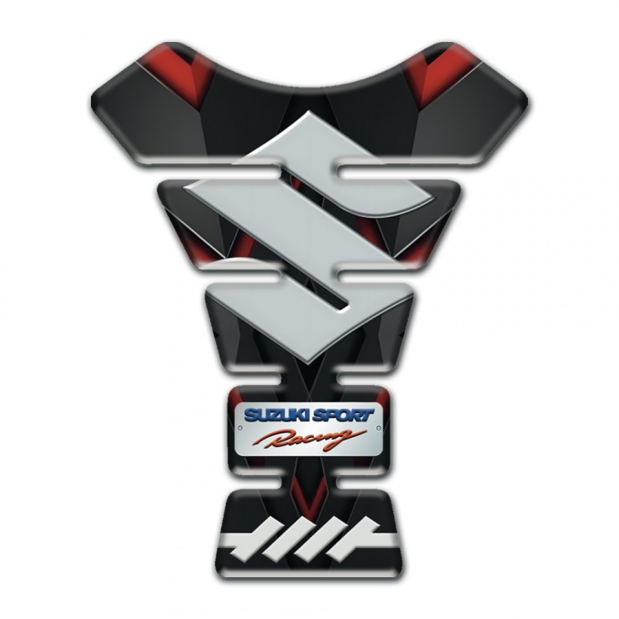 Suzuki Tank Pad Protector Sport Racing Edition with Big Gray Logo 