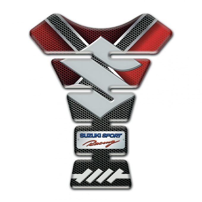 Suzuki Tank Fuse X Shape Base Decoration Gray Big Logo Style 