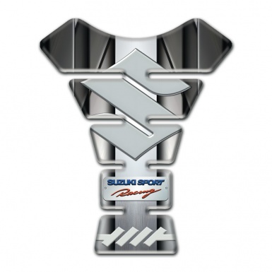 Suzuki Tank Guard Pads Central Aluminium Tape Style 