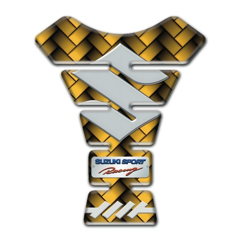 Suzuki Tank Guard Pads Yellow Mosaic Edition 