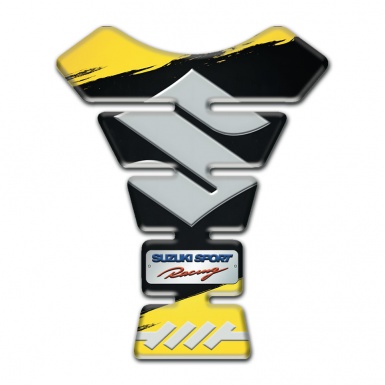 Suzuki Tank Pad Protector Black Yellow Painting Editiion 