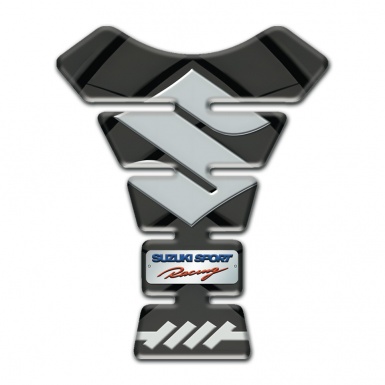 Suzuki Tank Protector Gray Base with Black Pastterns Edition