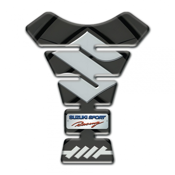 Suzuki Tank Protector Gray Base with Black Pastterns Edition