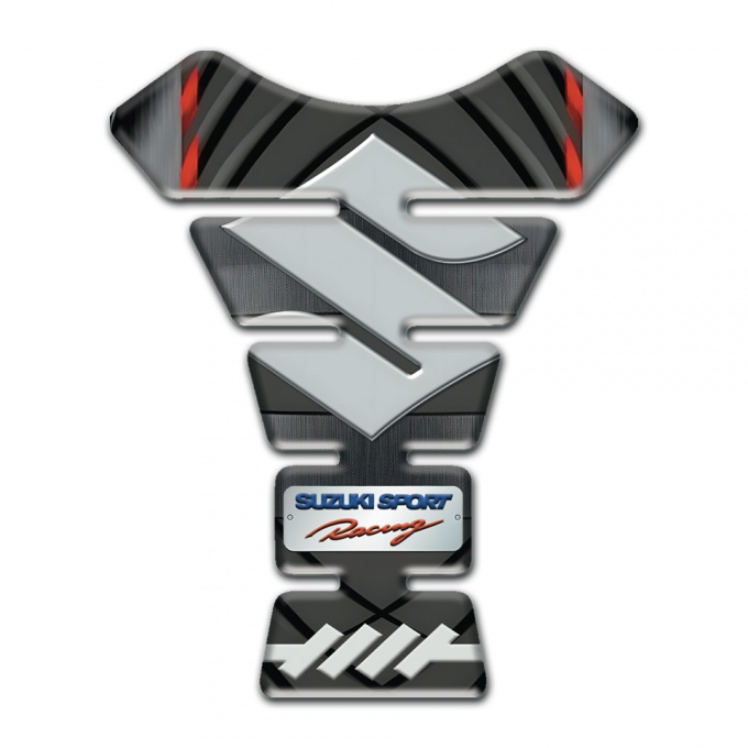 Suzuki Tank Guard Pads Silicone Sticker Sport Racing Style 