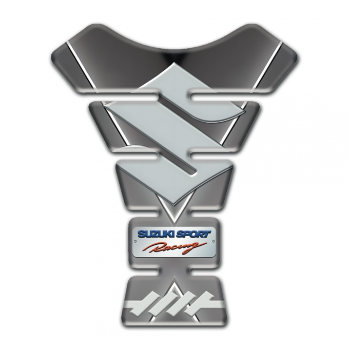 Suzuki Tank Fuse Gray Base with X Shape Decoration 