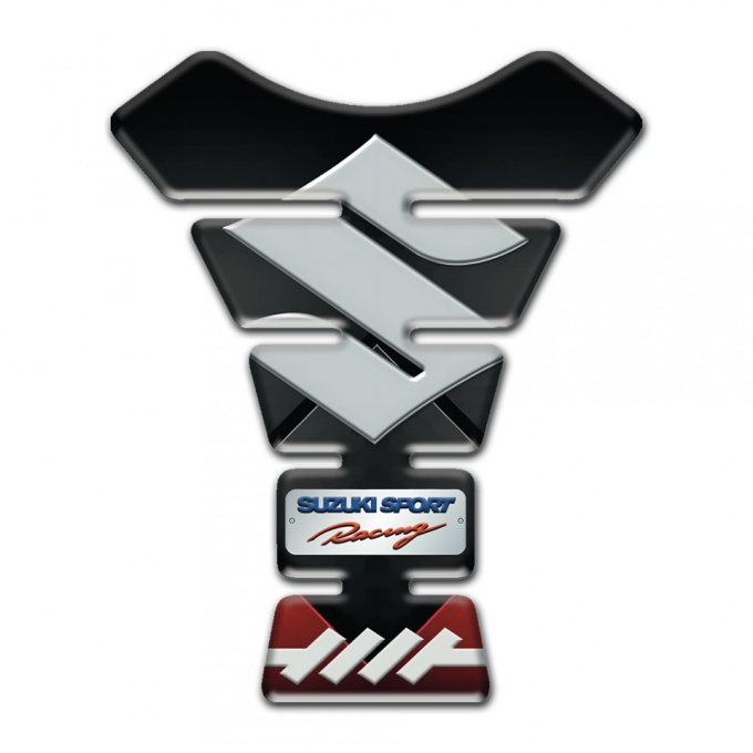 Suzuki Tank Protector Gray Logo Design Sport Racing Edition