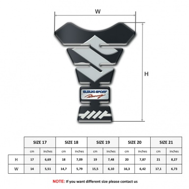 Suzuki Tank Pad Motorbike  Graphite Effect Edition 