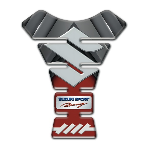 Suzuki Tank Pad Protector Gray Red Style 
