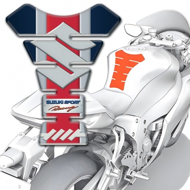 Suzuki Tank Pad Motorbike Vertical Colors Decoration Model 