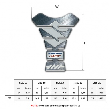 Suzuki Tank Protector Polished Surface effect 