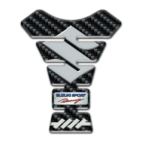 Suzuki Tank Guard Pads Model with Dark carbon Design 