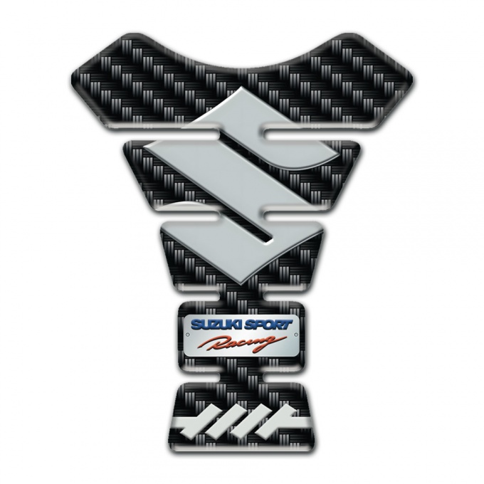 Suzuki Tank Guard Pads Model with Dark carbon Design 