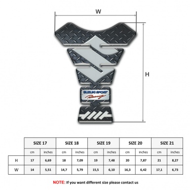 Suzuki Tank Guard Pads Model with Rough effect Design