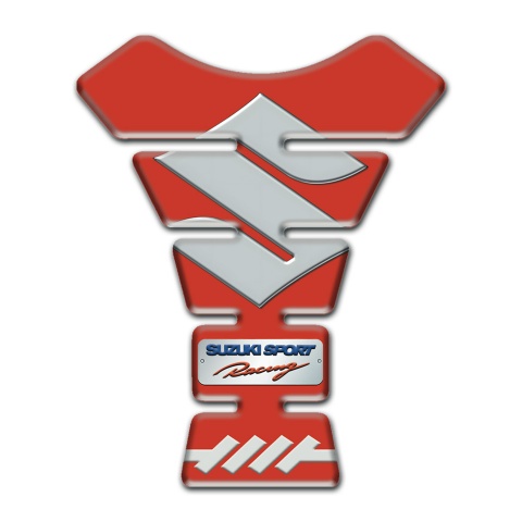 Suzuki Tank Guard Pads Model with Red Design 