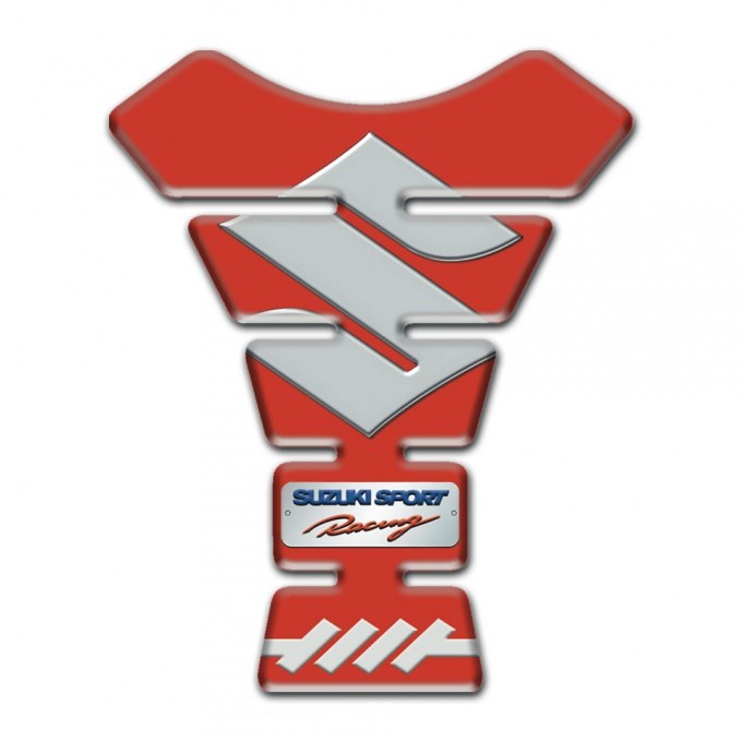 Suzuki Tank Guard Pads Model with Red Design 