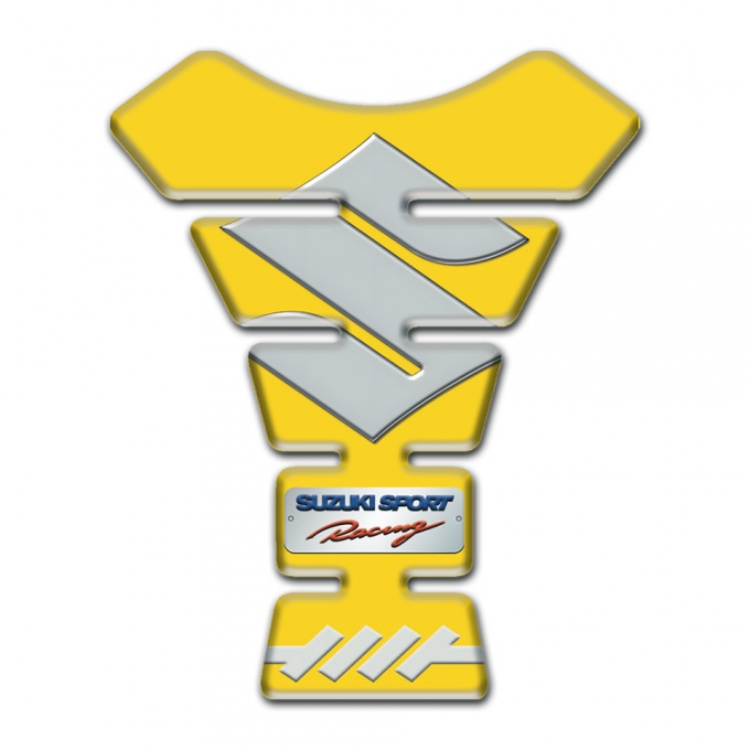 Suzuki Tank Pad Protector Model with Yellow Design 