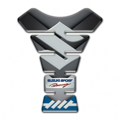 Suzuki Tank Protector High-Quality Design Gray Big Logo 
