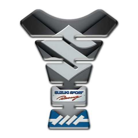 Suzuki Tank Protector High-Quality Design Gray Big Logo 