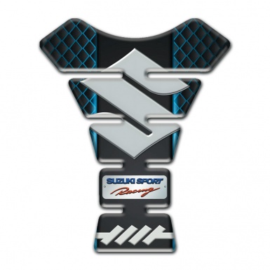 Suzuki  Tank Pad Protector Neon Mesh Base Gray Big logo Style 