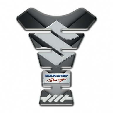 Suzuki Tank Pad Protector Gray Nuance V Shape Decoration 