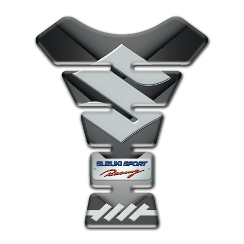 Suzuki Tank Pad Protector Gray Nuance V Shape Decoration 