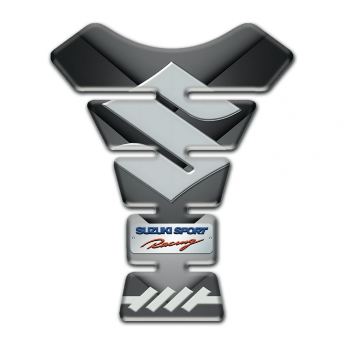 Suzuki Tank Pad Protector Gray Nuance V Shape Decoration 