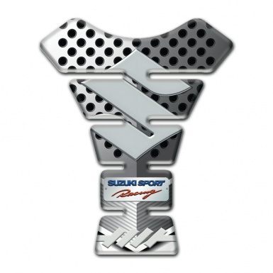 Suzuki Tank Fuse with Gray Logo Design High-Quality Silicone Sticker 