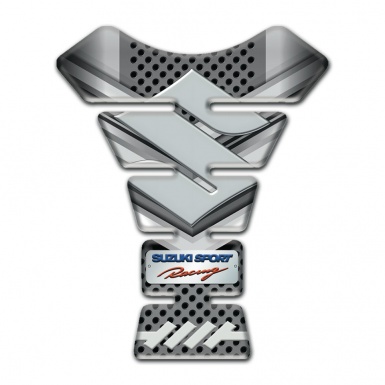 Suzuki Tank Fuse Premium Quality Version with Big Gray Logo Design 