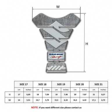 Suzuki Tank Protector Model with Stone Effect Base 