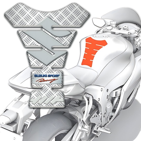Suzuki Tank Fuse Model with Crossed Patterns Style 