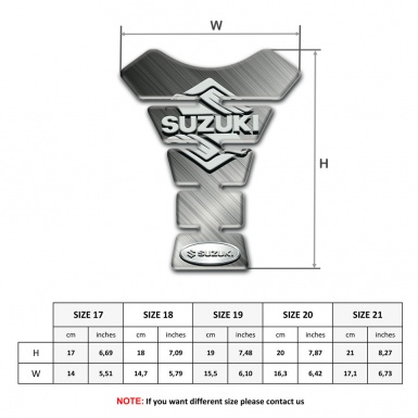 Suzuki Tank Pad Protector Matte base Stylish logo Design 