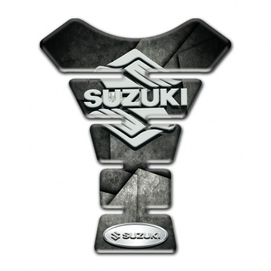 Suzuki Tank Fuse Mixed Gray Black Colors Base Stylish Logo Design 