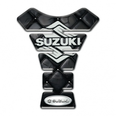 Suzuki Tank Pad Motorbike Model with Black Leather Effect 