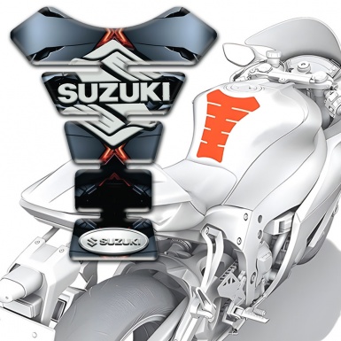 Suzuki Tank Guard Pads Model with Torn effect base 