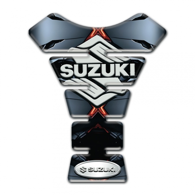 Suzuki Tank Guard Pads Model with Torn effect base 