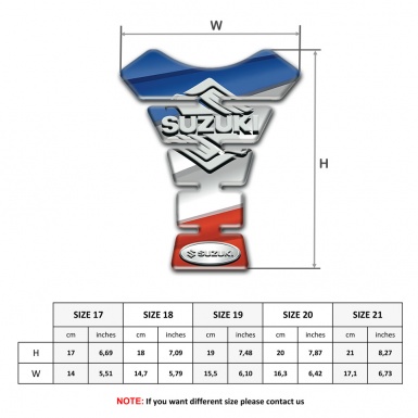 Suzuki Tank Pad Protector Colorful model with Stylish logo