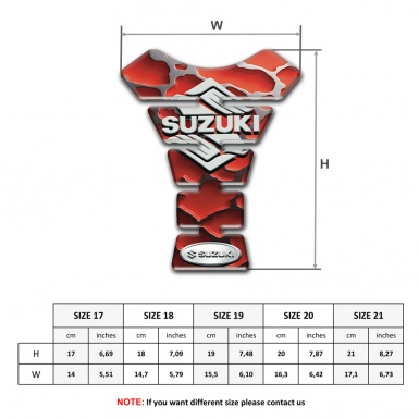 Suzuki Tank Fuse Model with Red Clouds Effect 