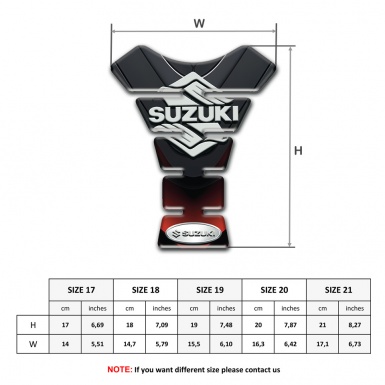 Suzuki Tank Protector Stylish Model with Clssic Logo 